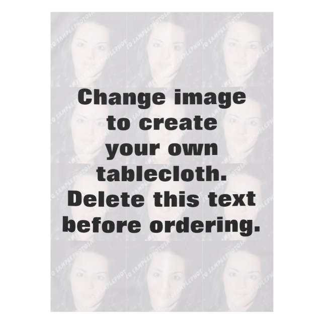 Mantel Haz tu propia foto personalizada (Anverso)