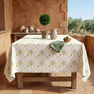 Mantel Herencia Italiana Riviera Comedor Acuarela Limón