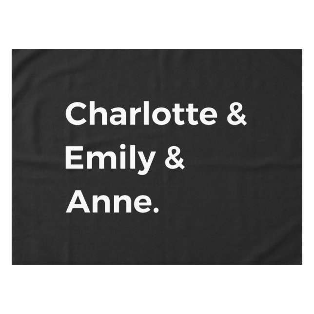 Mantel Hermanas Brontë I - Charlotte & Emily & Anne (Frente (Horizontal))