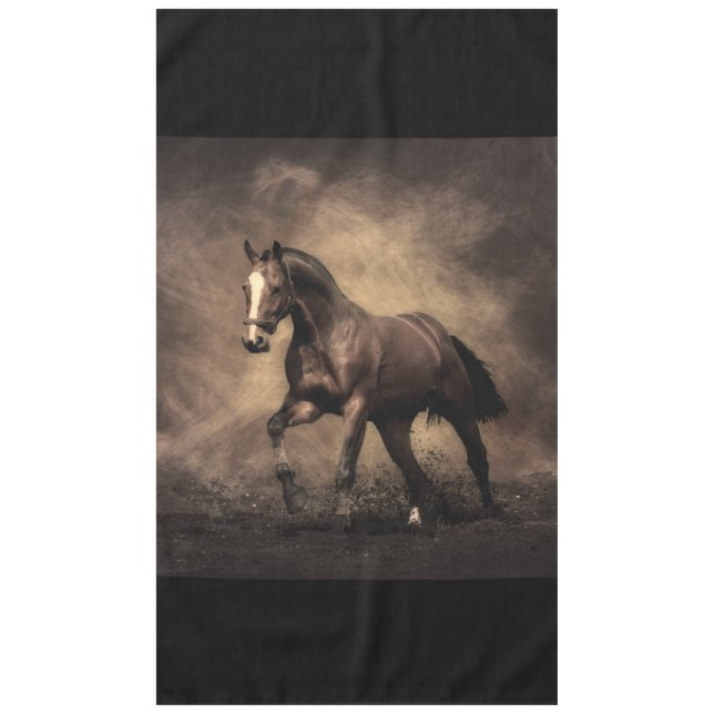 Mantel Hermosa almohada de caballo marrón (Anverso)