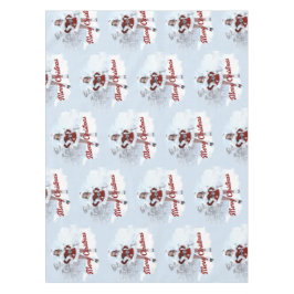 Mantel Hermosa mujer Navidad por la nieve de invierno