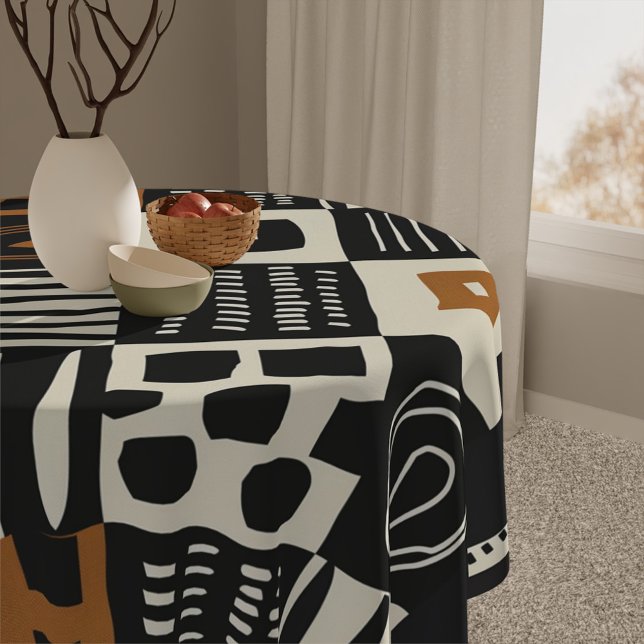 Mantel Hermosa tela de barro africana elegante (Beautiful Stylish African Mud Cloth Table Cloth)