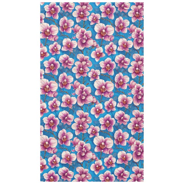 Mantel Hermosas flores de orquídeas (Anverso)