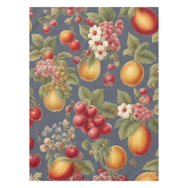 Mantel Hermosas frutas y flores. Estilo francés (Anverso)