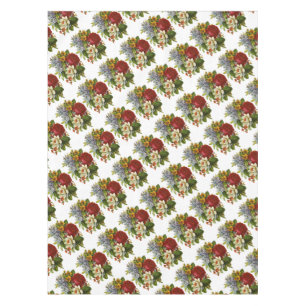 Mantel Hermoso Bouquet Romántico de Verano con Rosa Roja