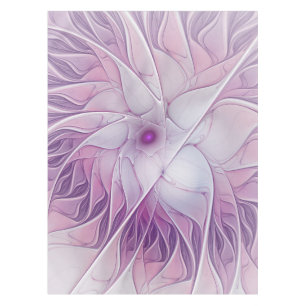 Mantel Hermoso Flor Rosa Moderno Arte Abstracto Fractal
