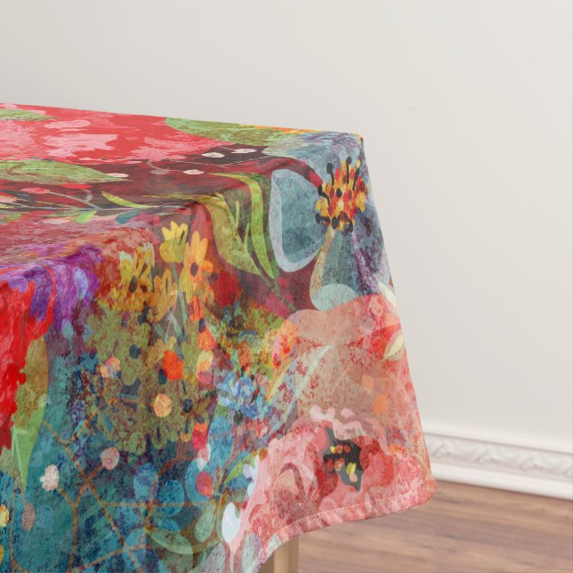 Mantel Hermoso Modelo Floral Brillante Abstracto Abstract (In Situ)