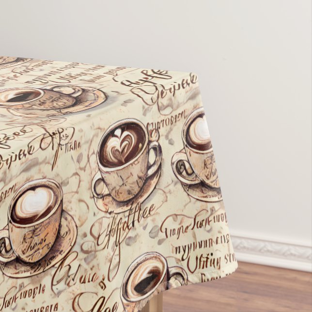 Mantel Hermoso patrón de café vintage (In Situ)
