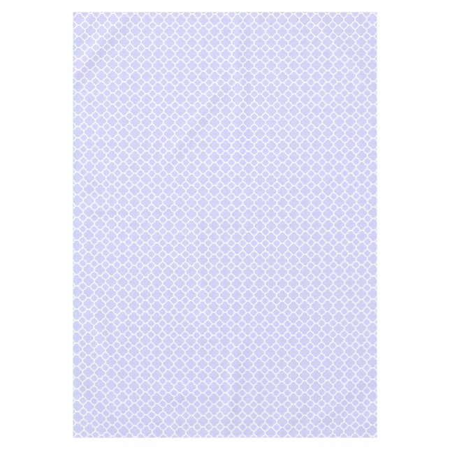 Mantel Hermoso Periwinkle Quatrefoil Pattern Spring (Anverso)
