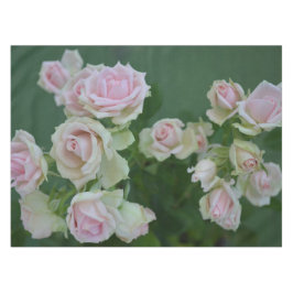 Mantel Hermosos rosas de jardín rosa claro