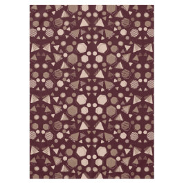 Mantel Hexagon y Triangle Pink & Brown sobre el patrón de