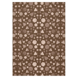 Mantel Hexagón y triángulo rosa y marrón en patrón marrón