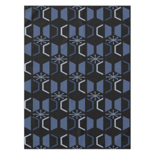 Mantel Hexagons de la era atómica Azul negro