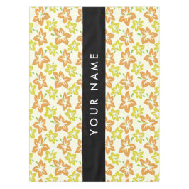 Mantel Hibiscus amarillo, Naranja Hibiscus, su nombre