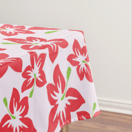 Mantel Hibiscus Rojo, Flores Rojas, Patrón De Flores