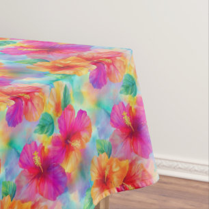 Mantel Hibiscus Tropical Floral de Hawái
