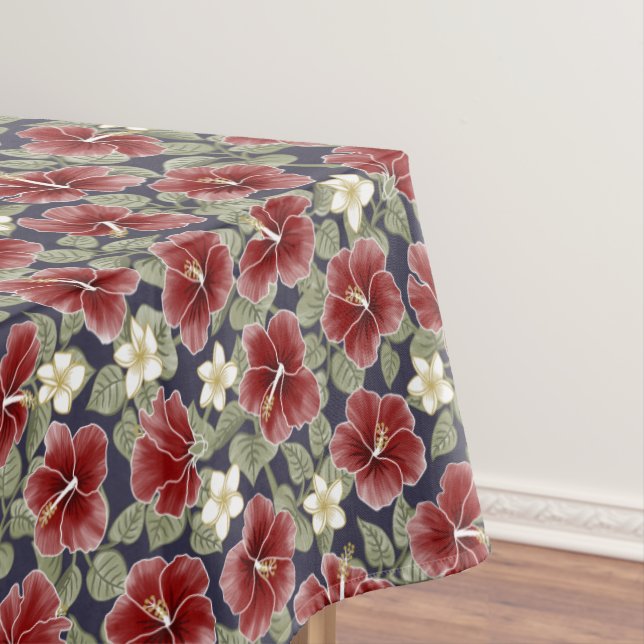 Mantel Hibiscus y Plumeria - Marrón (In Situ)