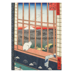 Mantel Hiroshige Utagawa - Campos de arroz de Asakusa