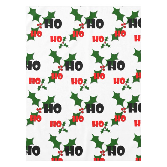 Mantel Ho Ho Ho Ho Ho Mistletoe Tablecloth (Anverso)