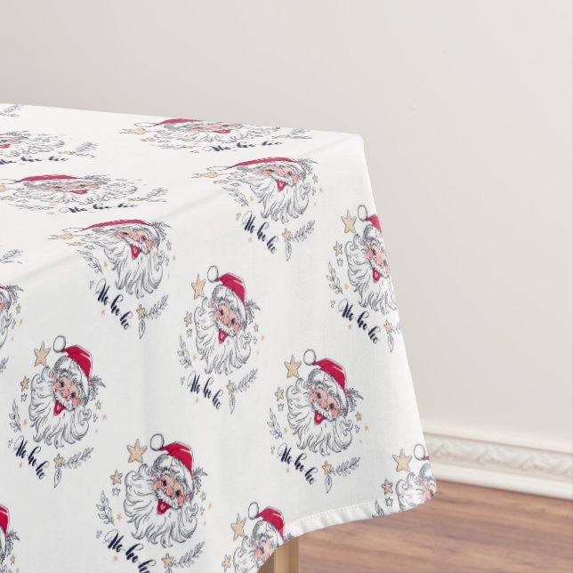 Mantel Ho Ho Ho Ho Santa Tablecloth (In Situ)