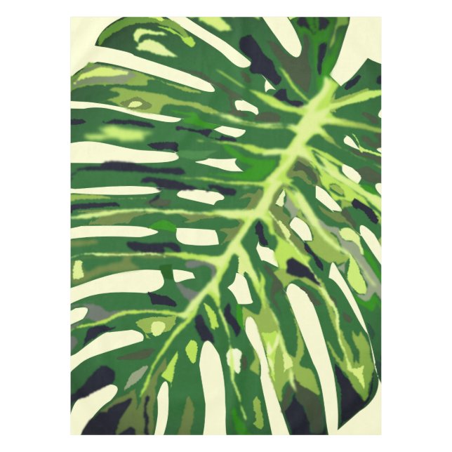 Mantel Hoja de Monstera Tropical (Anverso)