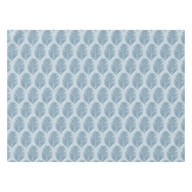 Mantel Hoja de Palma Azul Claro (Frente (Horizontal))