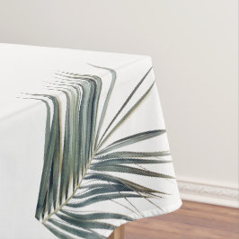 Mantel Hoja verde de palmera pálida 