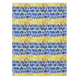 Mantel Hojas amarillas y azules