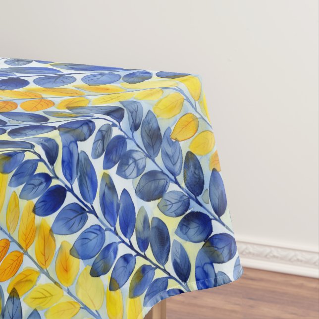Mantel Hojas amarillas y azules (In Situ)