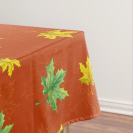 Mantel Hojas amarillas y verdes de otoño