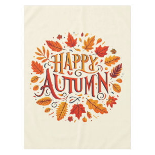 Mantel hojas clásicas y otoño feliz