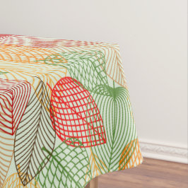 Mantel Hojas Coloridas En Un Diseño Moderno