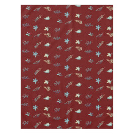 Mantel hojas de árbol botánico elegante simple acuarela a