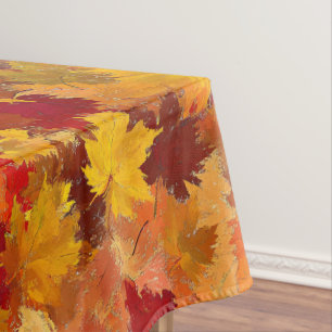 Mantel Hojas de caída de acuarela - Patrón de otoño vinta