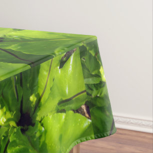 Mantel Hojas de helecho verde,