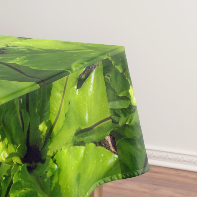 Mantel Hojas de helecho verde, (In Situ)