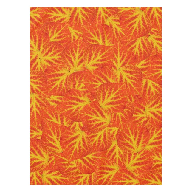 Mantel Hojas de lápiz rojo y amarillo #10 (Anverso)