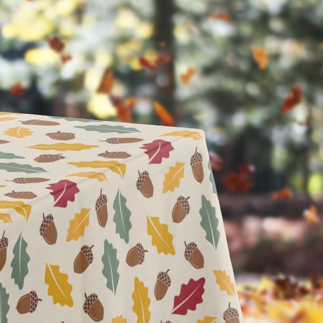 Mantel Hojas de maíz y otoño (Acorn & Fall Leaves Tablecloth)