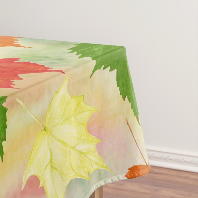 Mantel hojas de otoño de acuarela (In Situ)