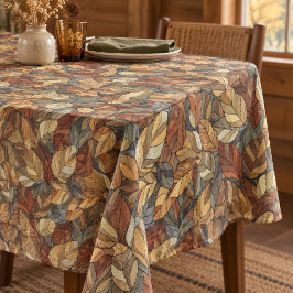 Mantel Hojas de Otoño de Vidrio Teñido Elegantes - Otoño 