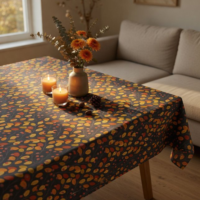 Mantel Hojas de Otoño y Bayas Patrón Continuo Otoño (Subido por el creador)