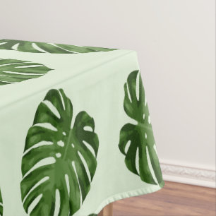 Mantel Hojas de palma, hojas verdes, patrón tropical
