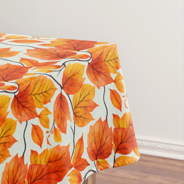 Mantel Hojas otoñales de acuarela - Foliage de caída vibr (In Situ)