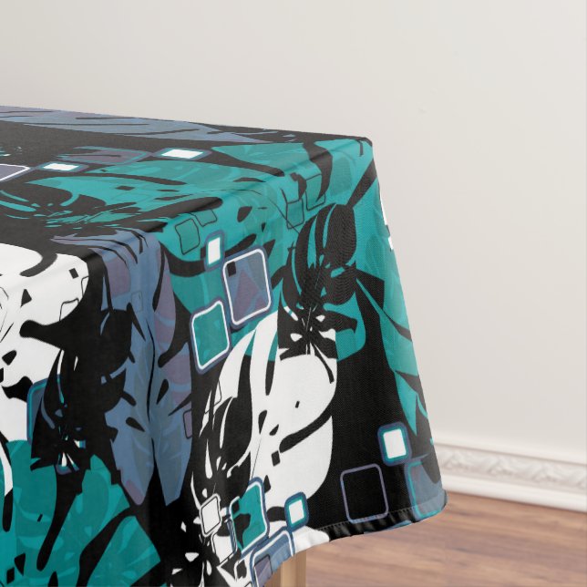 Mantel Hojas tropicales de selva sin foco monstera palmab (In Situ)