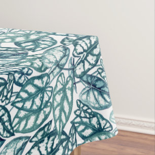Mantel Hojas tropicales Verde azuladas azules