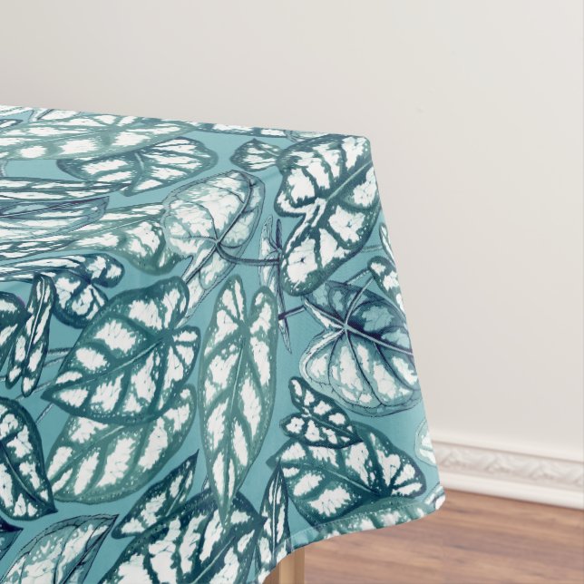 Mantel Hojas tropicales Verde azuladas azules (In Situ)