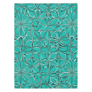 Mantel Hojas verde azuladas y verdes