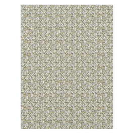 Mantel Hojas Verdes Blancas y Grises