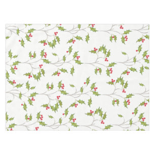 Mantel Holiday Holly Tablecloth