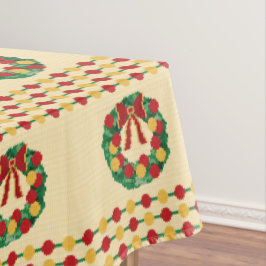 Mantel Holiday Wreath Knit